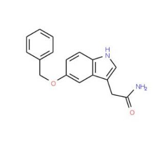 5-Benzyloxyindole-3-acetamide (CAS 5933-28-8) - chemical structure image