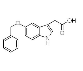 5-Benzyloxyindole-3-acetic acid (CAS 4382-53-0) - chemical structure image
