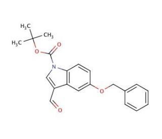 5-Benzyloxyindole-3-carboxaldehyde, N-BOC protected - chemical structure image