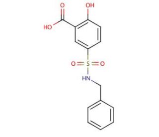 5-Benzylsulfamoyl-2-hydroxy-benzoic acid - chemical structure image