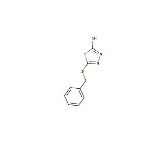 5-(benzylthio)-1,3,4-thiadiazole-2-thiol (CAS 4858-36-0) - chemical structure image
