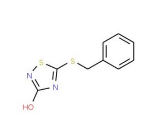 5-Benzylthio-3-hydroxy-1,2,4-thiadiazole (CAS 56409-57-5) - chemical structure image