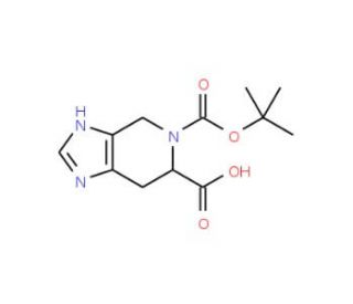 5-Boc -4,5,6,7-tetrahydro-3H-imidazo[4,5-c]pyridine-6-carboxylic acid (CAS 953061-59-1) - chemical structure image