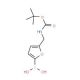 5-((BOC-Amino)methyl)furan-2-boronic acid (CAS 1072946-49-6) - chemical structure image