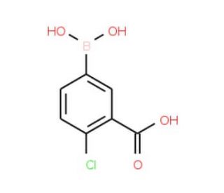 5-Borono-2-chlorobenzoic acid (CAS 913835-32-2) - chemical structure image