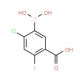 5-Borono-4-chloro-2-fluorobenzoic acid (CAS 957066-06-7) - chemical structure image
