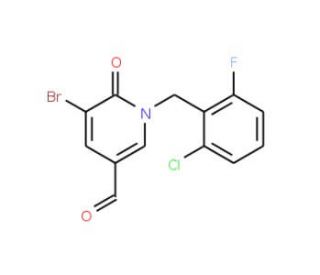 5-Bromo-1-(2-chloro-6-fluorobenzyl)-6-oxo-1,6-dihydro-3-pyridinecarbaldehyde - chemical structure image