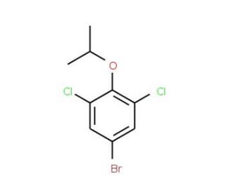 5-Bromo-1,3-dichloro-2-isopropoxybenzene (CAS 1133116-33-2) - chemical structure image
