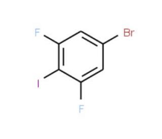5-Bromo-1,3-difluoro-2-iodobenzene (CAS 160976-02-3) - chemical structure image