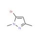 5-Bromo-1,3-dimethyl-1H-pyrazole (CAS 5744-70-7) - chemical structure image