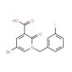 5-Bromo-1-(3-fluorobenzyl)-2-oxo-1,2-dihydro-3-pyridinecarboxylic acid - chemical structure image
