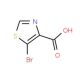 5-Bromo-1,3-thiazole-4-carboxylic acid (CAS 103878-58-6) - chemical structure image