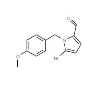 5-Bromo-1-(4-methoxybenzyl)pyrrole-2-carbaldehyde (CAS 1133116-27-4) - chemical structure image