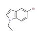 5-Bromo-1-ethyl-1H-indole (CAS 195253-49-7) - chemical structure image