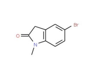 5-Bromo-1-methyl-1,3-dihydro-indol-2-one (CAS 20870-90-0) - chemical structure image