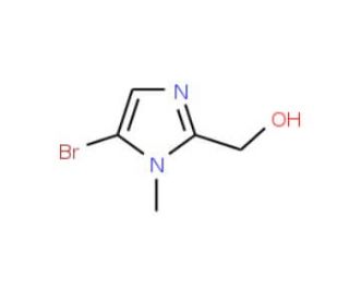 (5-Bromo-1-methyl-1H-imidazol-2-yl)methanol (CAS 861362-06-3) - chemical structure image