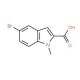 5-Bromo-1-methyl-1H-indole-2-carboxylic acid (CAS 90766-47-5) - chemical structure image
