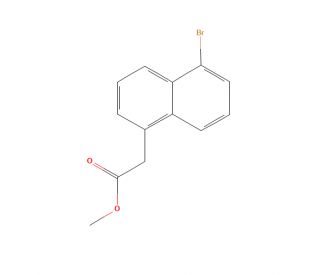 5-Bromo-1-Naphthaleneacetic Acid Methyl Ester (CAS 14311-35-4) - chemical structure image