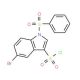 5-Bromo-1-(phenylsulfonyl)indole-3-sulfonylchloride - chemical structure image