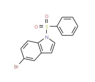 5-Bromo-1-(phenylsulphonyl)-1H-indole (CAS 118757-11-2) - chemical structure image