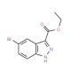 5-Bromo-1H-indazole-3-carboxylic acid ethyl ester (CAS 1081-04-5) - chemical structure image