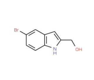 (5-Bromo-1H-indol-2-yl)methanol (CAS 53590-48-0) - chemical structure image