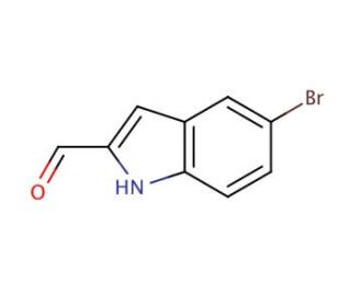 5-bromo-1H-indole-2-carbaldehyde (CAS 53590-50-4) - chemical structure image