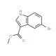 5-Bromo-1H-indole-3-carboxylic acid methyl ester (CAS 773873-77-1) - chemical structure image