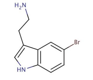 5-bromo-1H-indole-3-ethylamine (CAS 3610-42-2) - chemical structure image