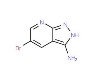 5-Bromo-1H-pyrazolo[3,4-b]pyridin-3-ylamine (CAS 405224-24-0) - chemical structure image