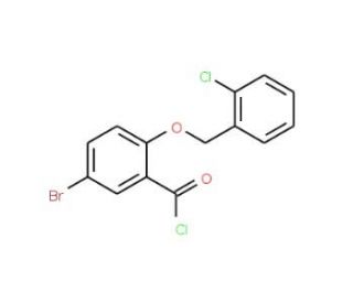 5-bromo-2-[(2-chlorobenzyl)oxy]benzoyl chloride - chemical structure image