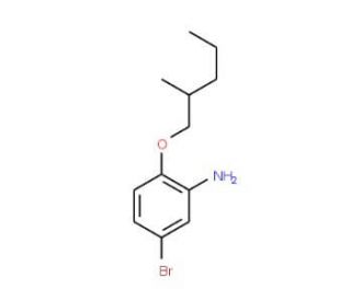 5-Bromo-2-[(2-methylpentyl)oxy]aniline - chemical structure image