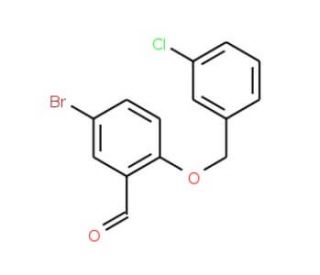 5-Bromo-2-[(3-chlorobenzyl)oxy]benzaldehyde - chemical structure image