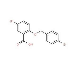 5-Bromo-2-[(4-bromobenzyl)oxy]benzoic acid - chemical structure image