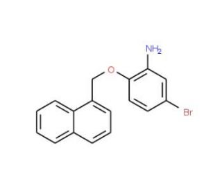 5-Bromo-2-(1-naphthylmethoxy)phenylamine - chemical structure image