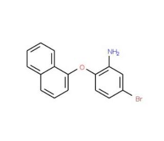5-Bromo-2-(1-naphthyloxy)aniline - chemical structure image