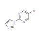 5-Bromo-2-(1H-imidazol-1-yl)pyrimidine (CAS 883230-68-0) - chemical structure image