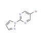 5-Bromo-2-(1H-pyrazol-1-yl)pyrimidine (CAS 883230-94-2) - chemical structure image