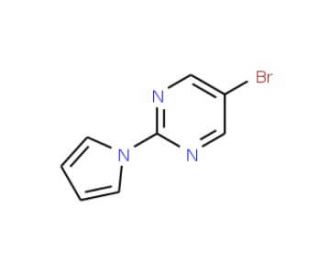5-Bromo-2-(1H-pyrrol-1-yl)pyrimidine - chemical structure image