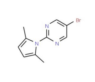 5-Bromo-2-(2,5-dimethyl-1H-pyrrol-1-yl)pyrimidine (CAS 478258-81-0) - chemical structure image