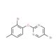 5-bromo-2-(2-bromo-4-methylphenoxy)pyrimidine (CAS 1017789-01-3) - chemical structure image