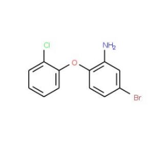 5-Bromo-2-(2-chlorophenoxy)aniline - chemical structure image