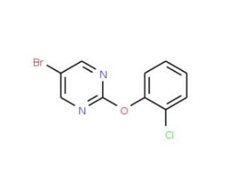 5-Bromo-2-(2-chlorophenoxy)pyrimidine (CAS 73254-96-3) - chemical structure image