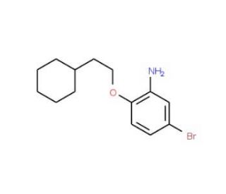 5-Bromo-2-(2-cyclohexylethoxy)aniline - chemical structure image