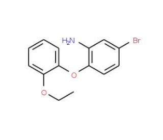 5-Bromo-2-(2-ethoxyphenoxy)aniline - chemical structure image