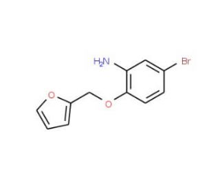 5-Bromo-2-(2-furylmethoxy)aniline - chemical structure image