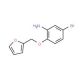 5-Bromo-2-(2-furylmethoxy)aniline - chemical structure image