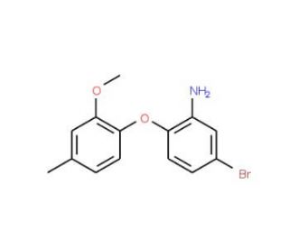 5-Bromo-2-(2-methoxy-4-methylphenoxy)aniline - chemical structure image