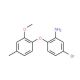 5-Bromo-2-(2-methoxy-4-methylphenoxy)aniline - chemical structure image