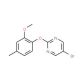 5-bromo-2-(2-methoxy-4-methylphenoxy)pyrimidine (CAS 1017789-03-5) - chemical structure image